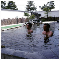 Open-air hot spring bath