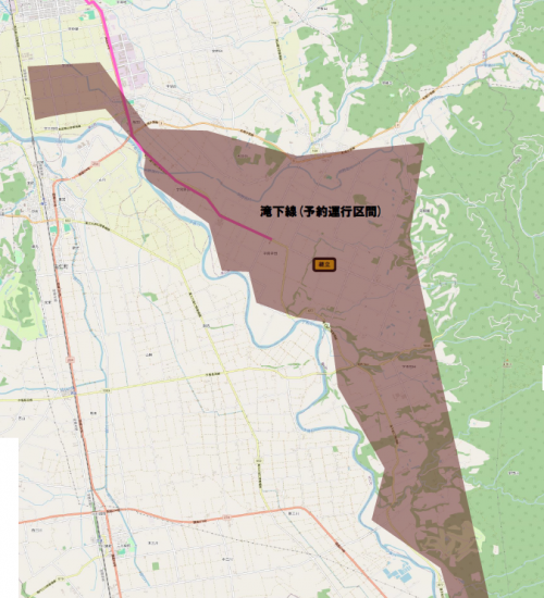 滝下線(対象エリア)