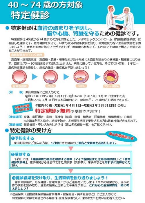 保健サービスガイド特定健診