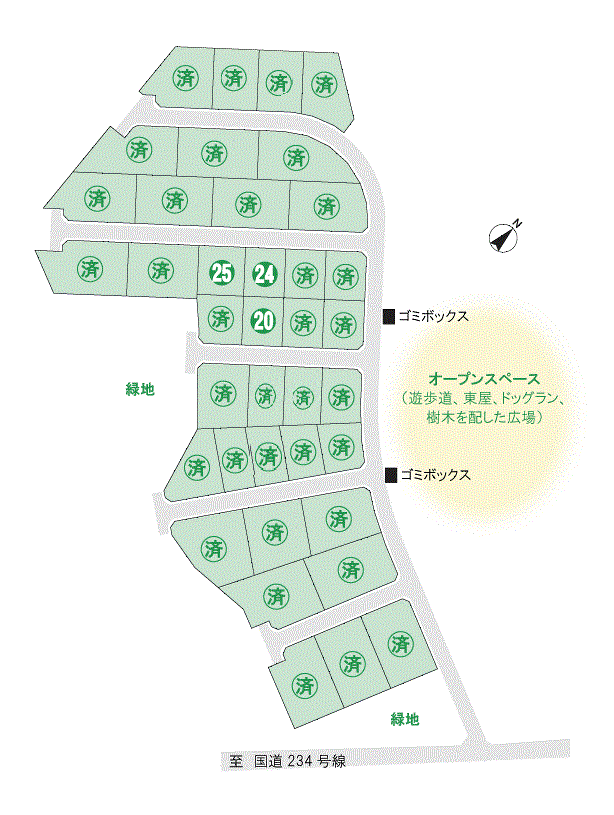 エコビレッジ区画図