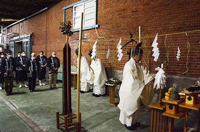 良酒醸造と安全を祈願＊小林酒造で祈醸祭