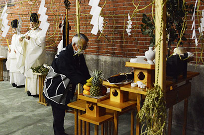 良酒醸造と安全を祈願＊小林酒造で祈醸祭