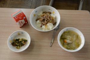 栗山町産ふるさと給食
