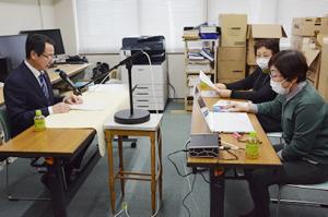 佐々木町長の新春あいさつを録音＊とらいあんぐる「声の広報」