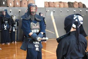 栗山剣道連盟と少年団が鏡開き