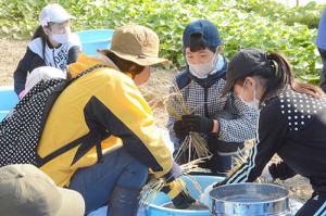 里山の米づくりを体験＊ハサンベツ里山作業日