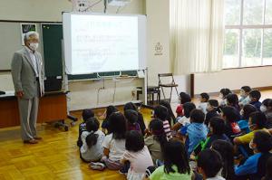 乗り方を学び乗車体験を楽しみに＊栗山小学校で事前学習