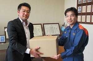 救急車用飛沫防止シートを寄贈＊札幌地方自動車整備振興会