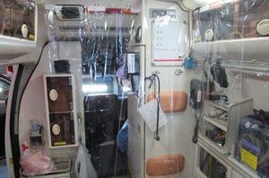 救急車用飛沫防止シートを寄贈＊札幌地方自動車整備振興会
