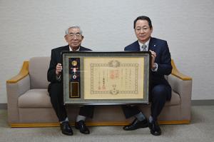 令和2年春の叙勲　旭日単光章を受章＊椛澤忠彦さん