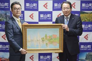 西洋画を技術で再現＊株式会社エクセルシャノンが絵画を寄贈