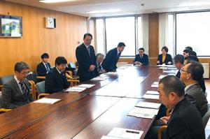道農政部へ要望書提出＊農地整備促進要望