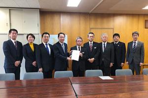 道農政部へ要望書提出＊農地整備促進要望