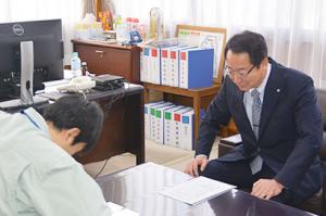 姉妹都市の支援に出発（第3回）＊宮城県角田市へ職員1名を派遣