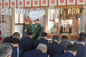 町内の事故ゼロを願って＊令和2年交通安全祈願式