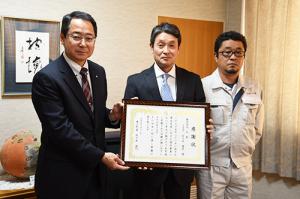 豪雨による復旧ボランティアに感謝状＊株式会社北創