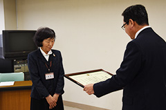 北海道社会貢献賞を受賞＊佐藤惠子さん