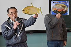 サケ稚魚放流会