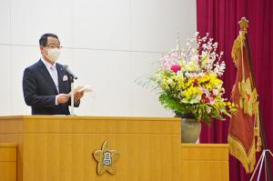 第73回栗山高等学校卒業式に出席