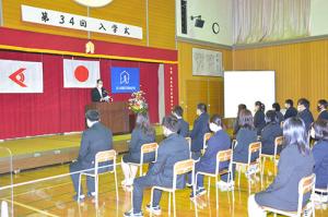 第34回介護福祉学校入学式に出席