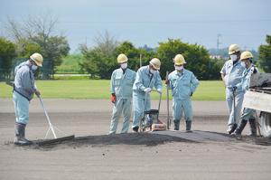 継立小学校のグラウンドを整備＊井沢建設株式会社
