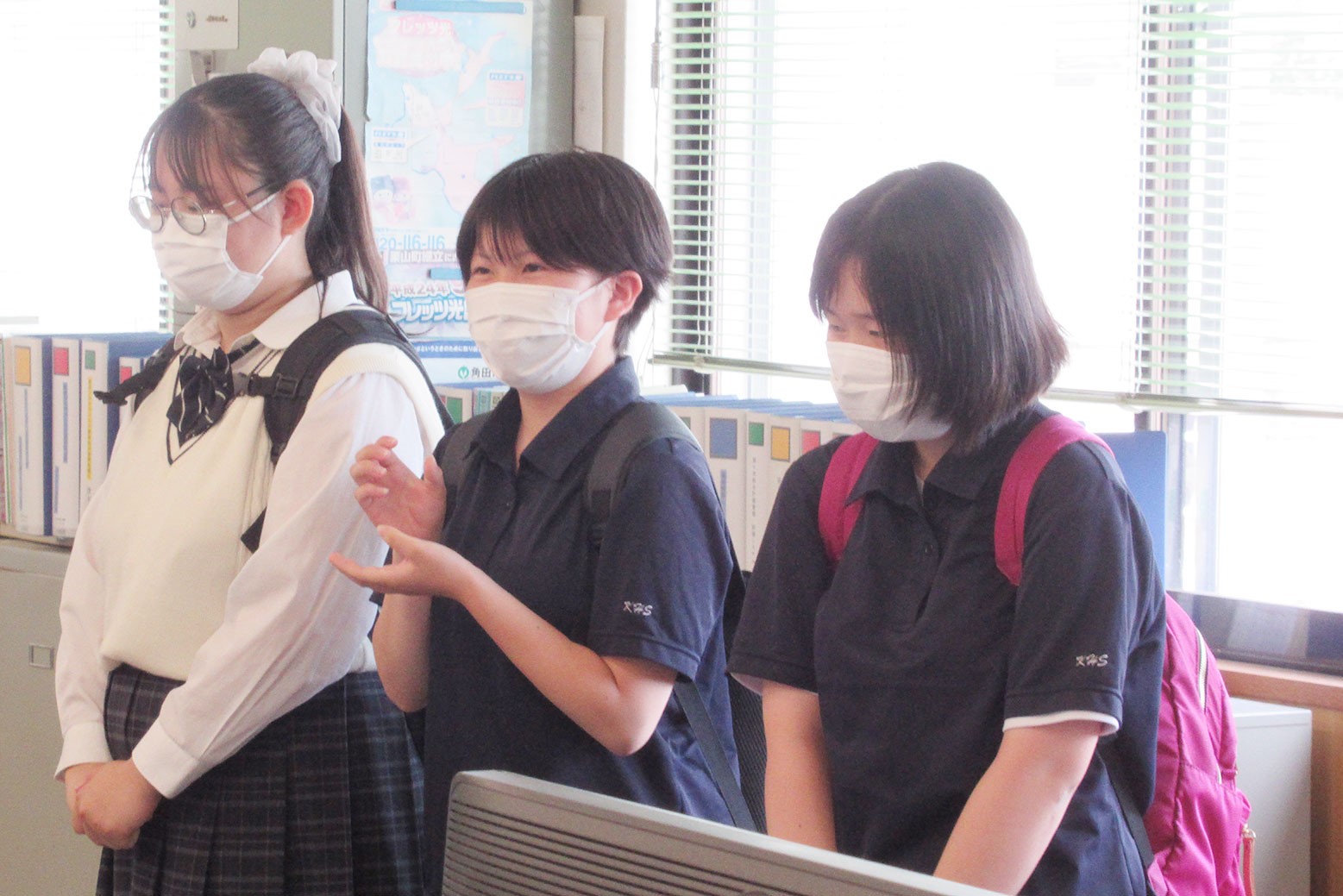 広報の体験将来に生かして＊栗山高等学校2年生インターンシップ