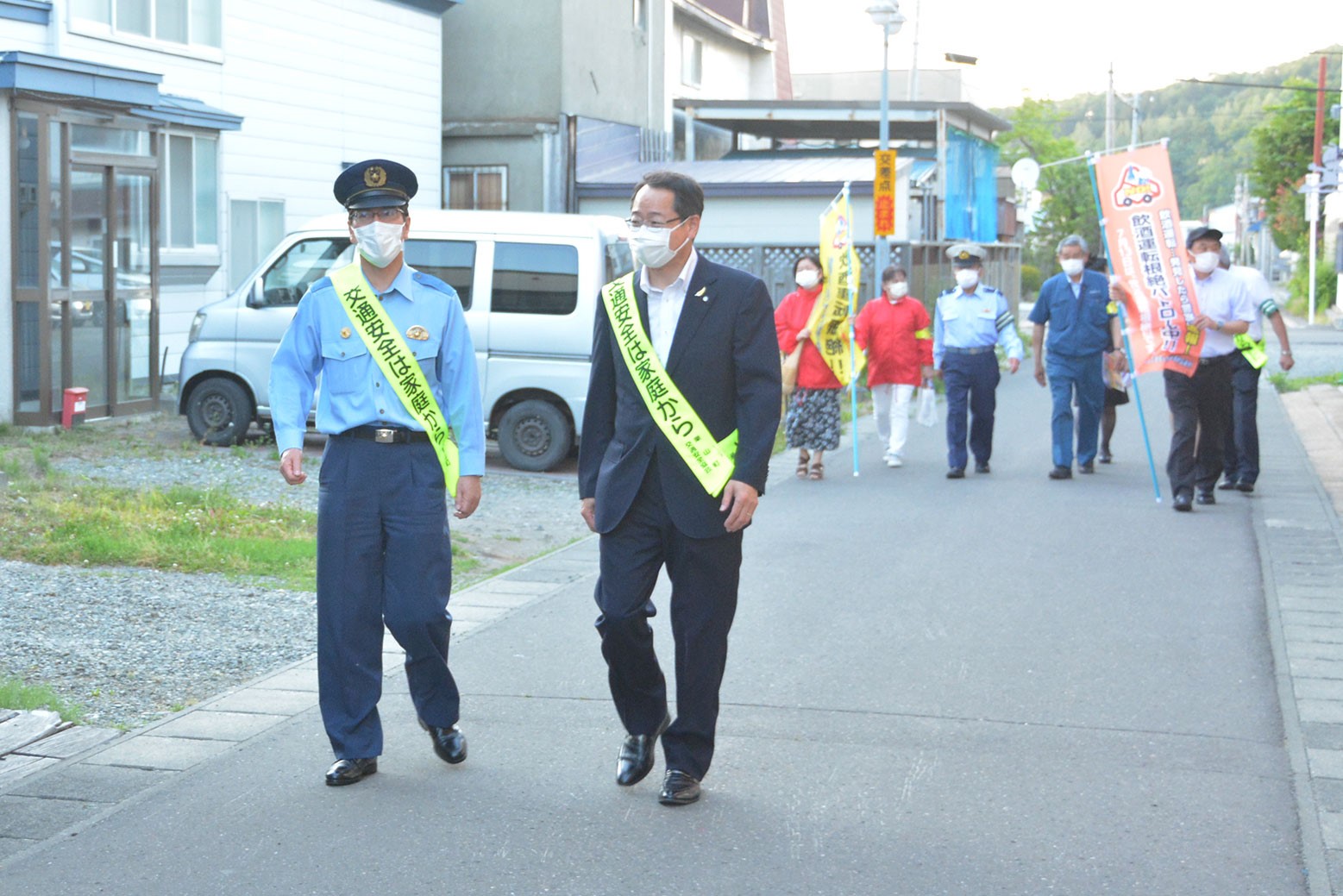 飲酒運転根絶の日パトロールに参加