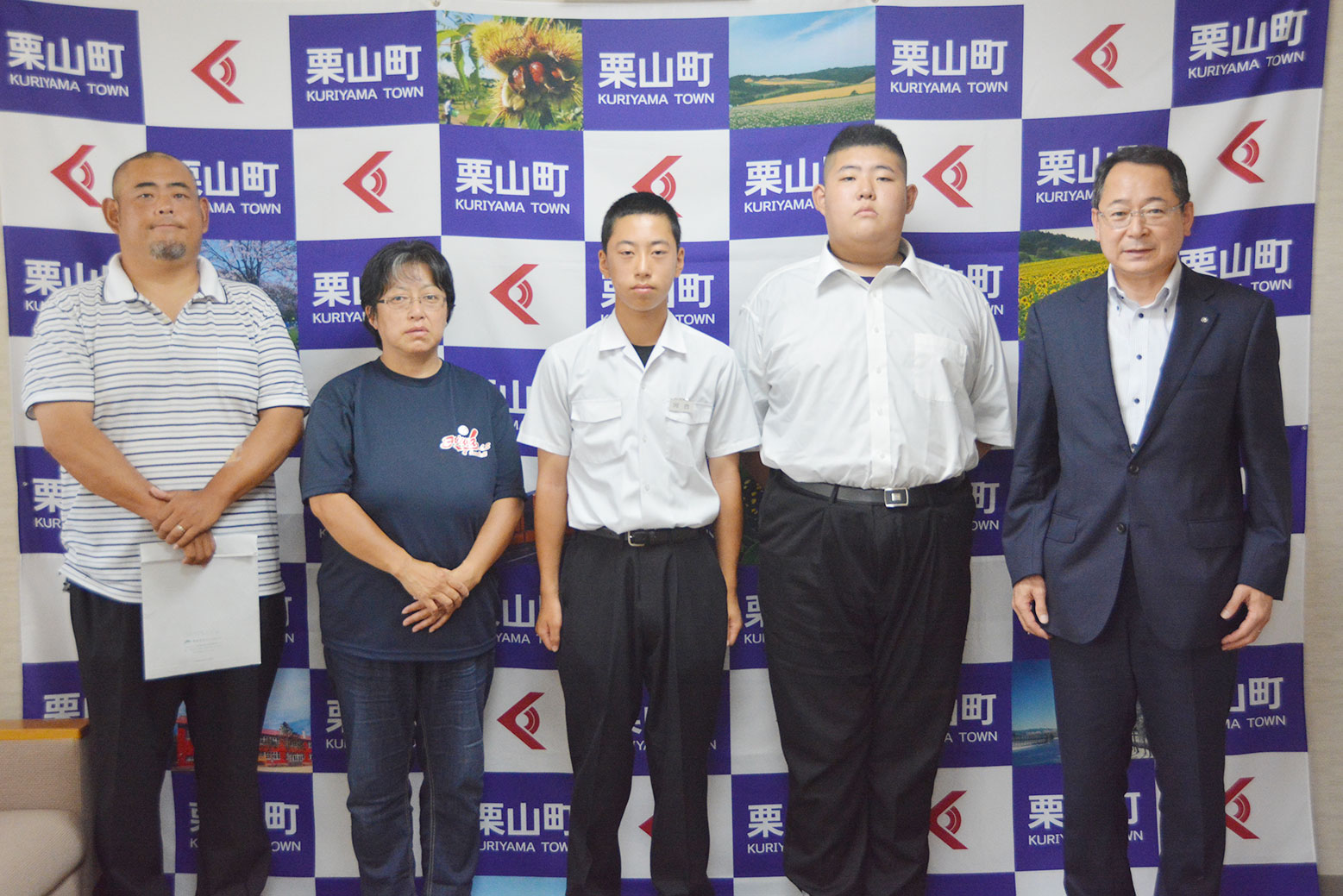 相撲と野球で全国大会出場＊栗山中学校の永山さんと河合さん