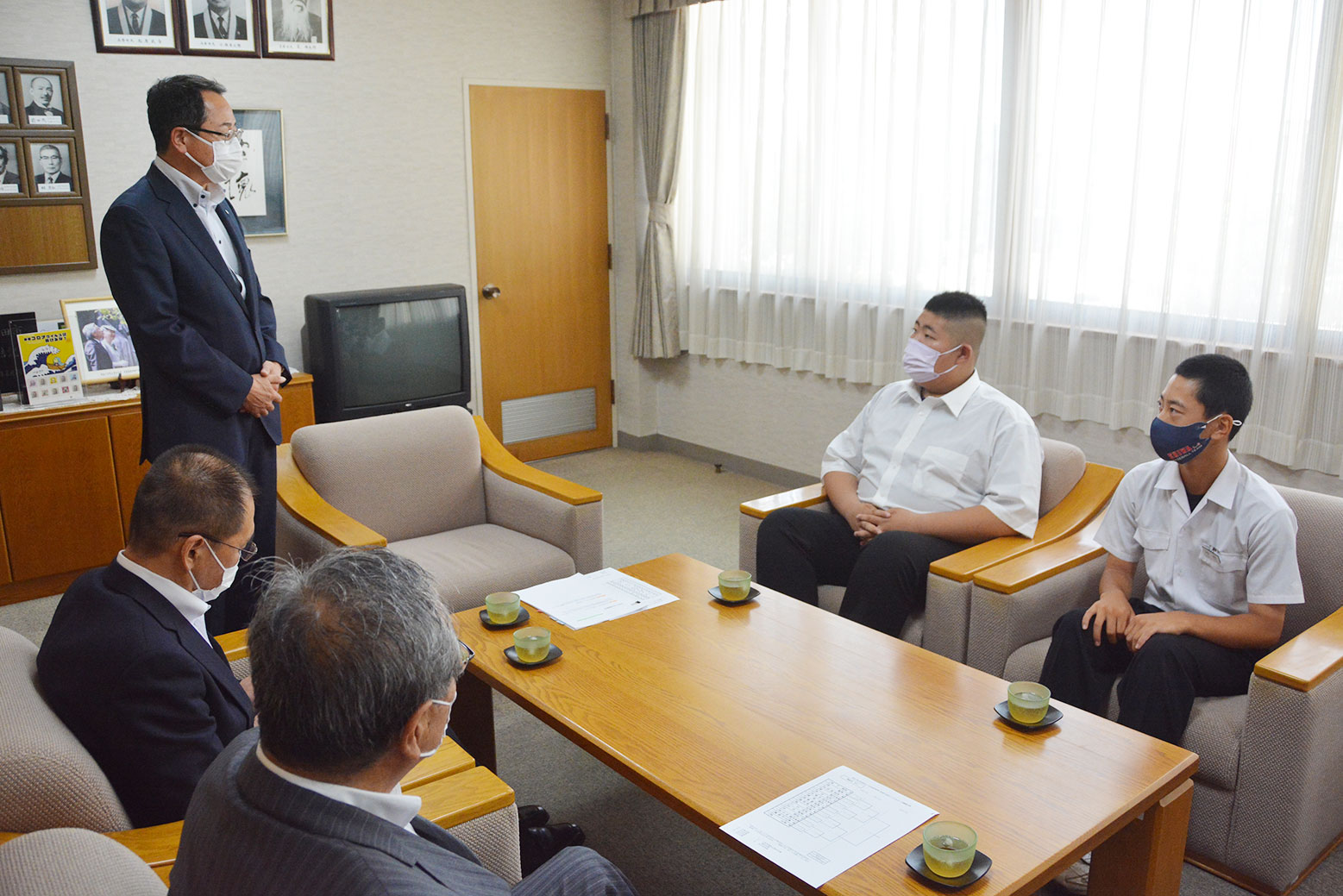 相撲と野球で全国大会出場＊栗山中学校の永山さんと河合さん