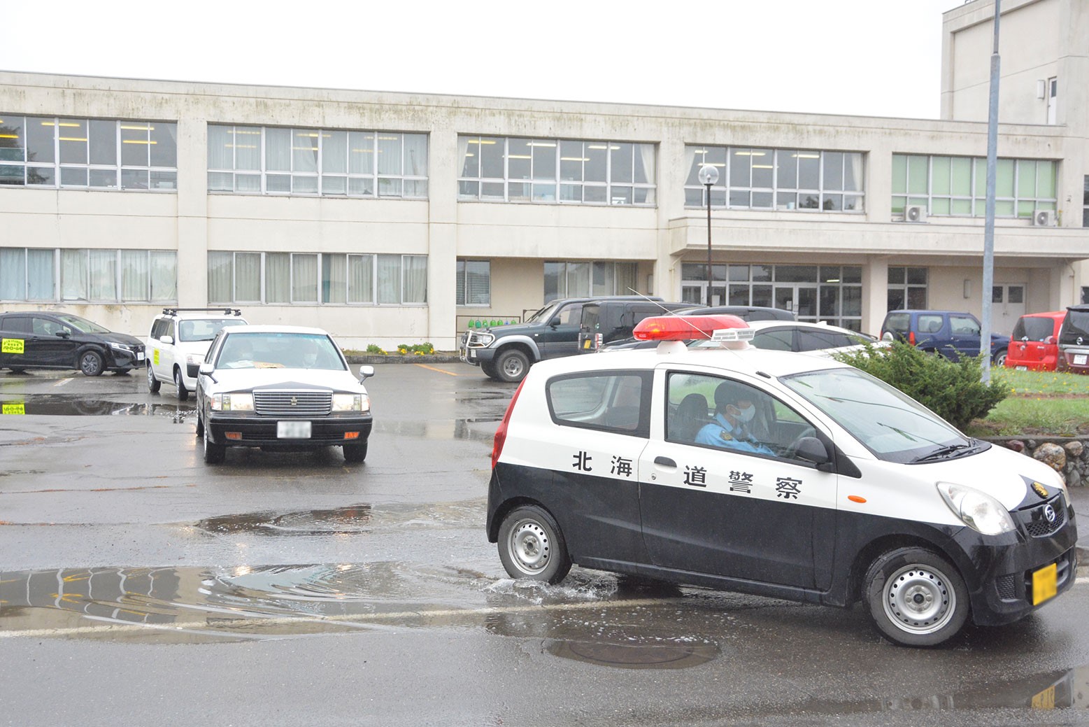 継立小学校周辺を走行＊防犯・交通安全パトロール