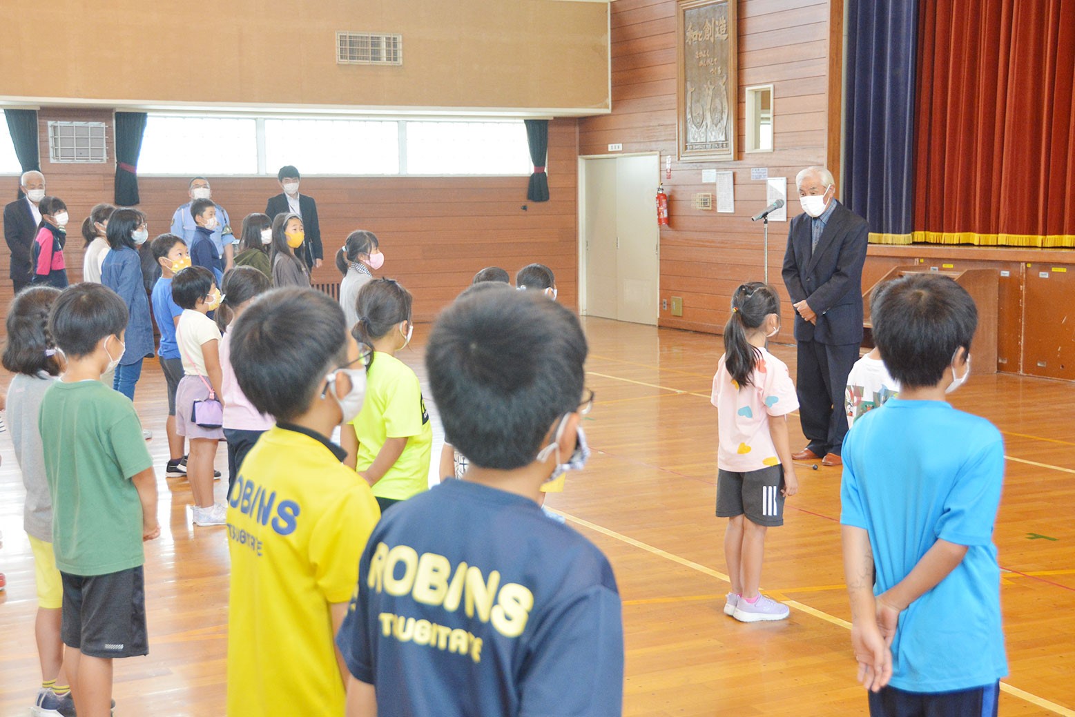 継立小学校周辺を走行＊防犯・交通安全パトロール