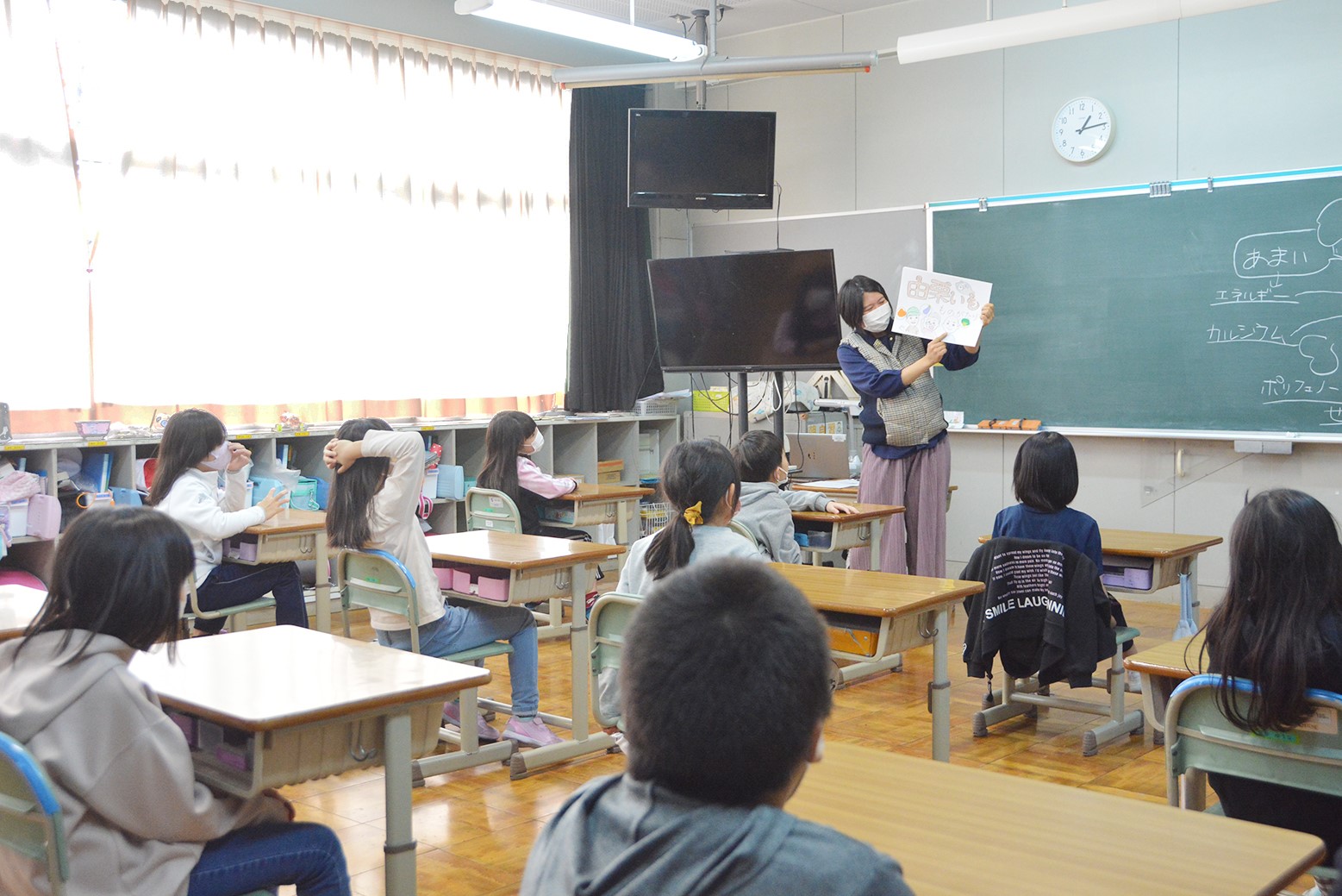 由栗いもへの理解深めて＊井澤綾華さんが特別授業