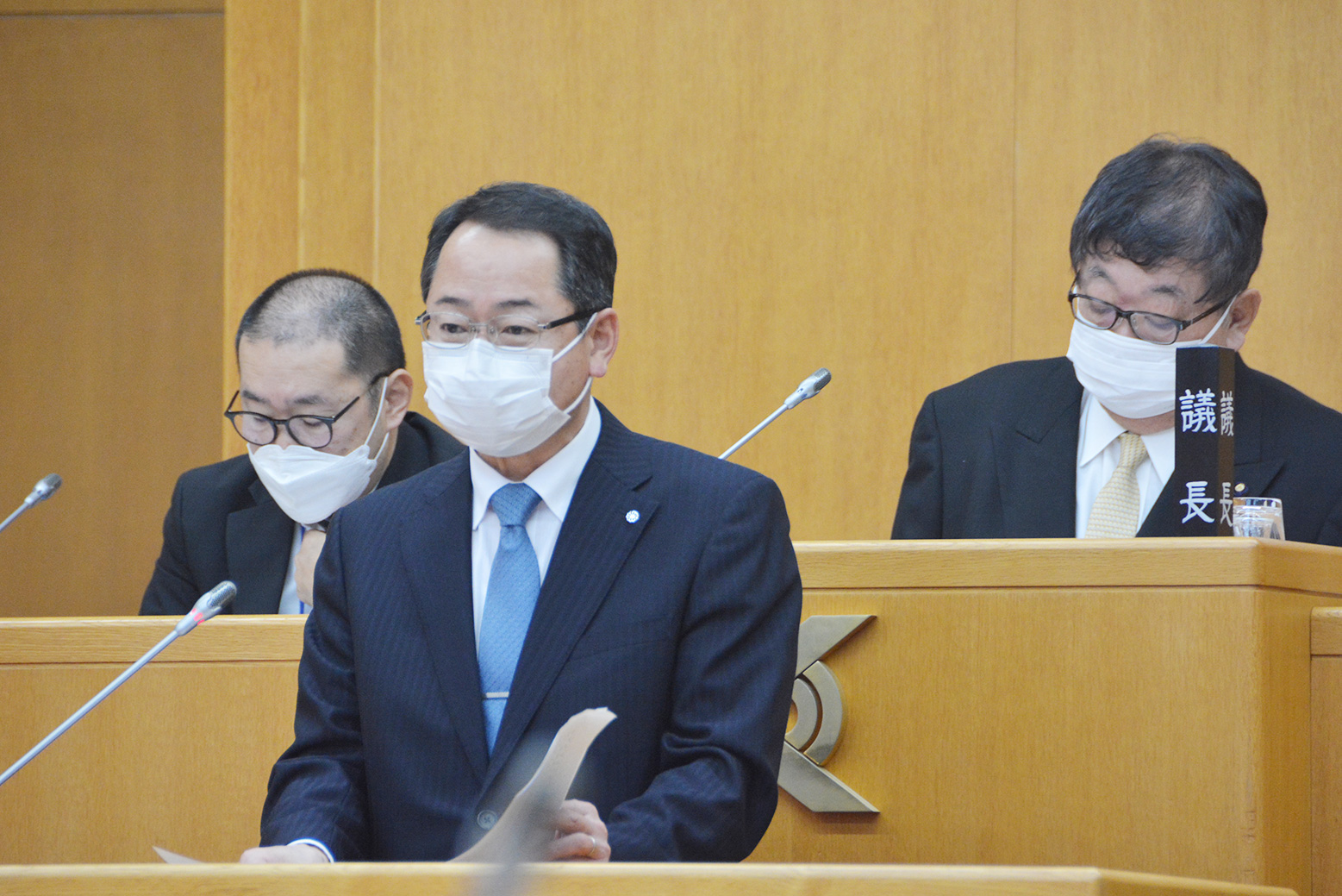 第10回議会定例会議で2期目挑戦を表明