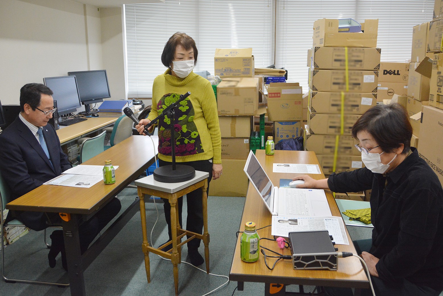 新年のあいさつを届ける＊とらいあんぐる「声の広報」