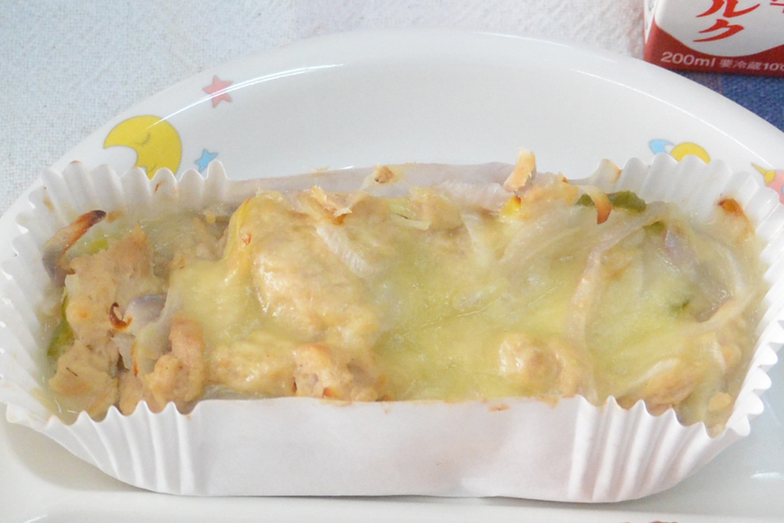火を通して甘く美味しく＊さらさらレッド使用給食