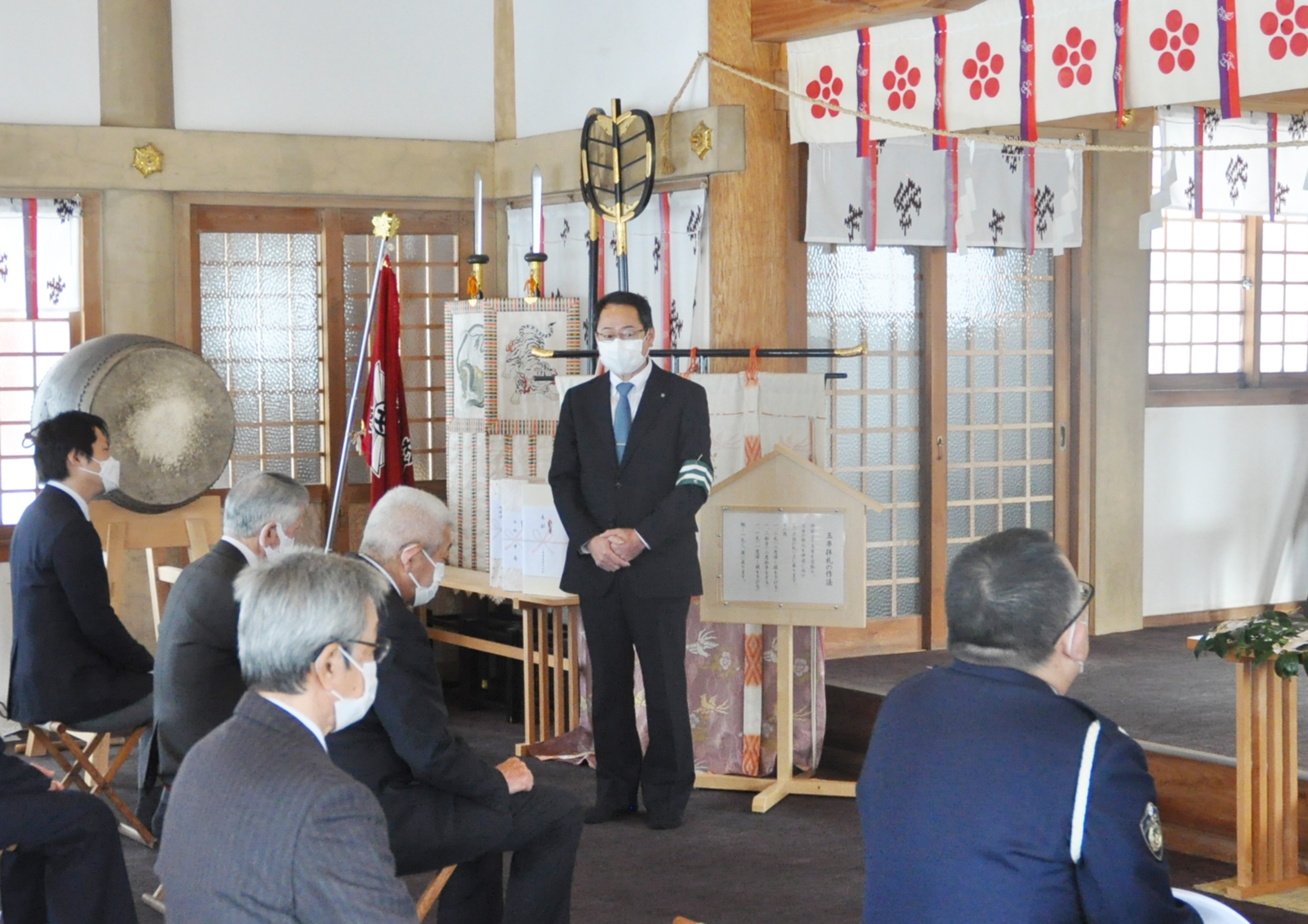 交通安全祈願式に出席