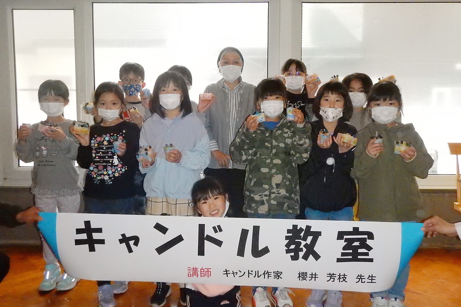 火の灯る美＊あさひ工房でキャンドル教室