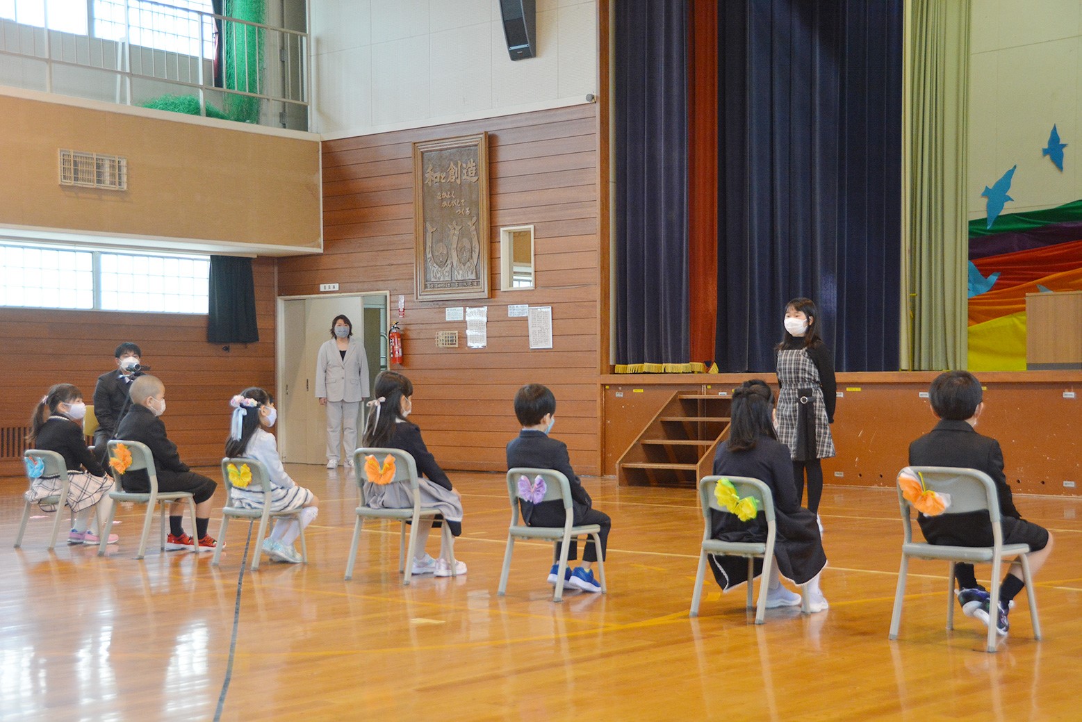 ルール守り楽しい学校生活を＊継立小学校入学式