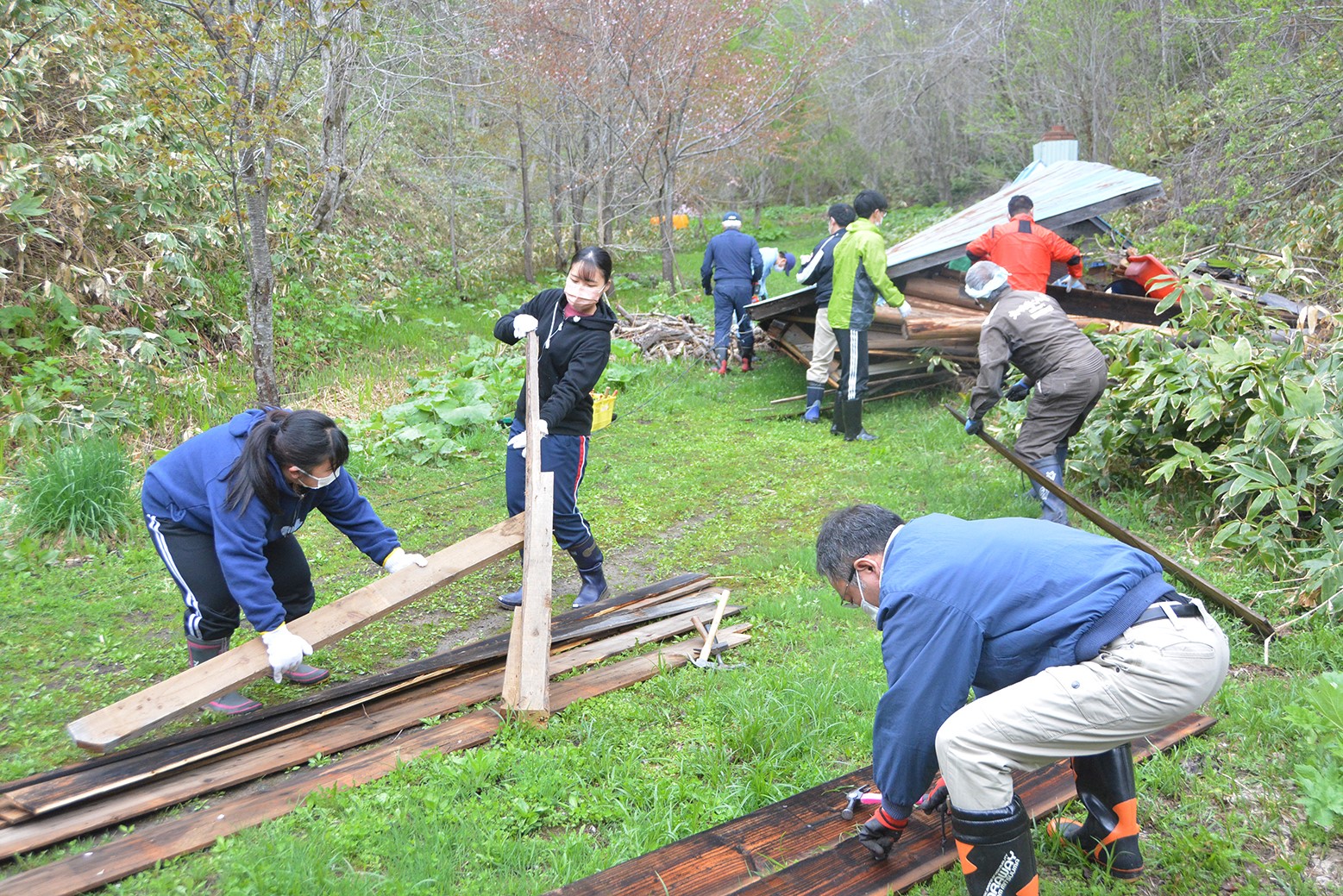 春の里山整備*ハサンベツ里山作業日