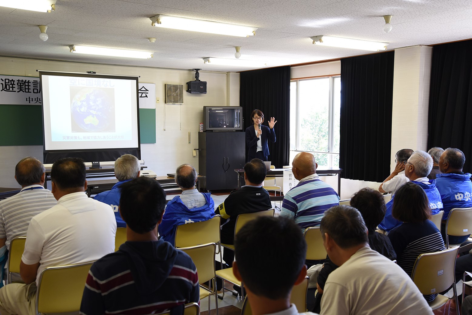 地域で協力し合い災害対策を＊中央南まちづくり協議会避難訓練・防災学習会