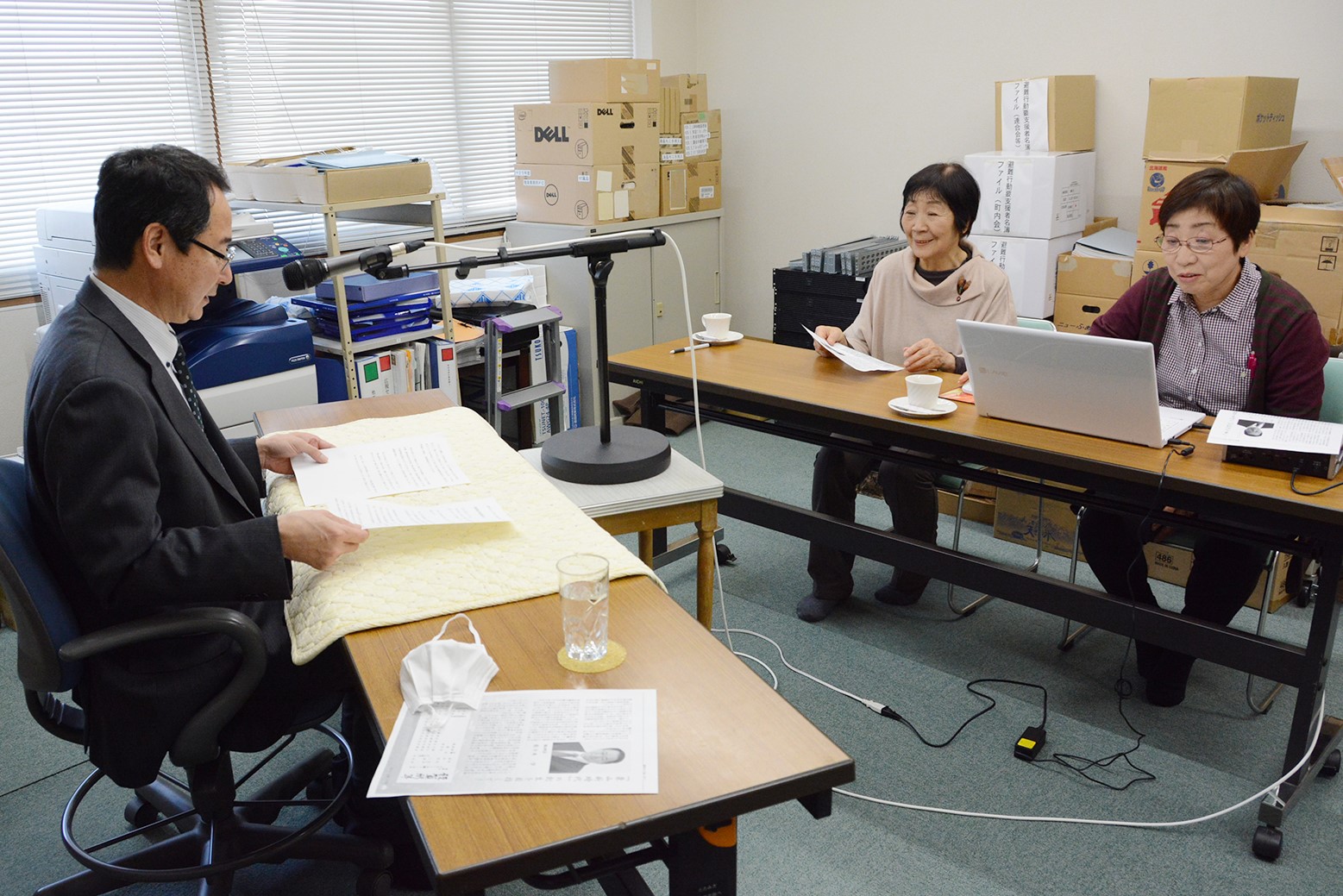 声の広報で新春のあいさつ＊佐々木町長
