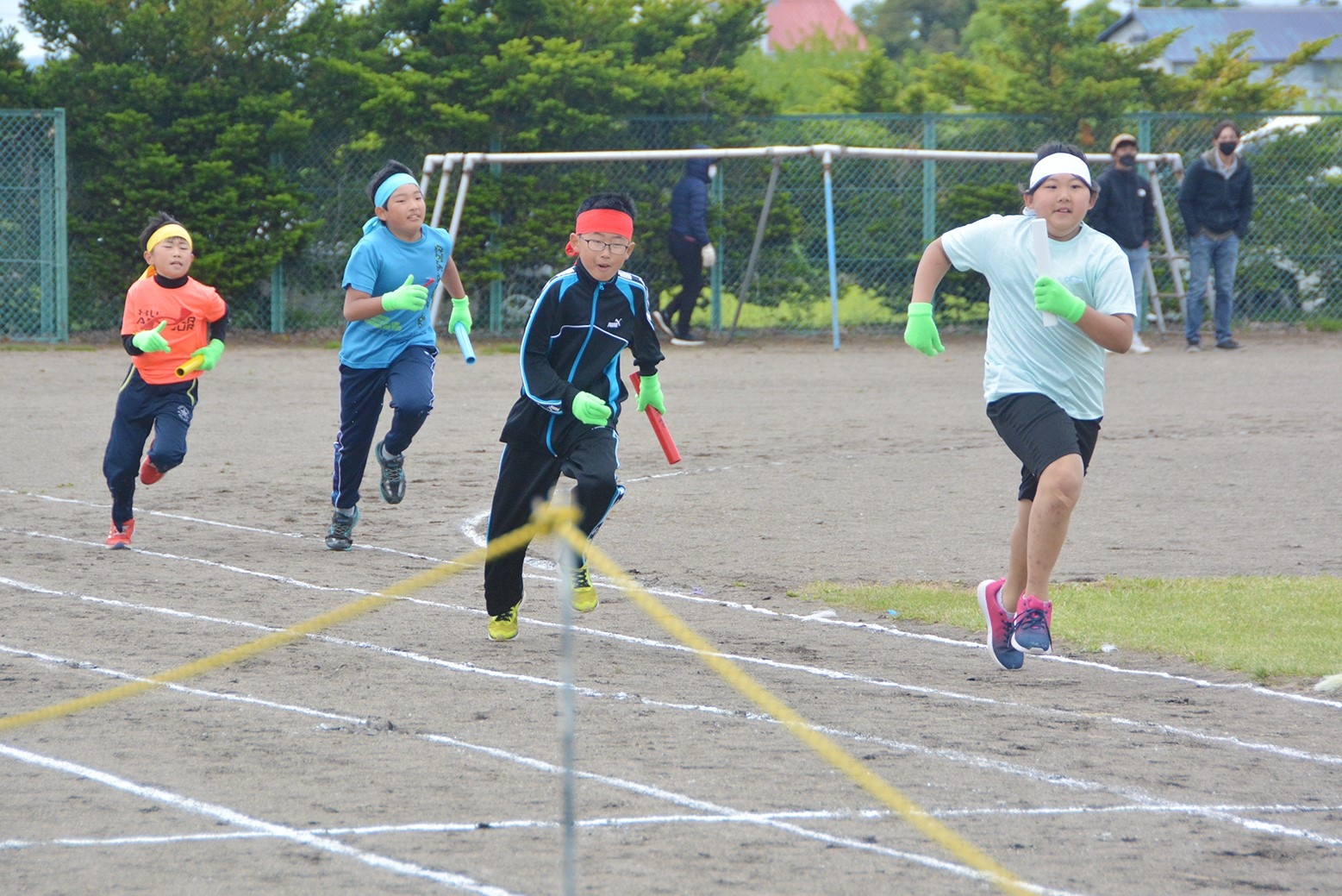 団結力で優勝を目指す＊継立小学校運動会