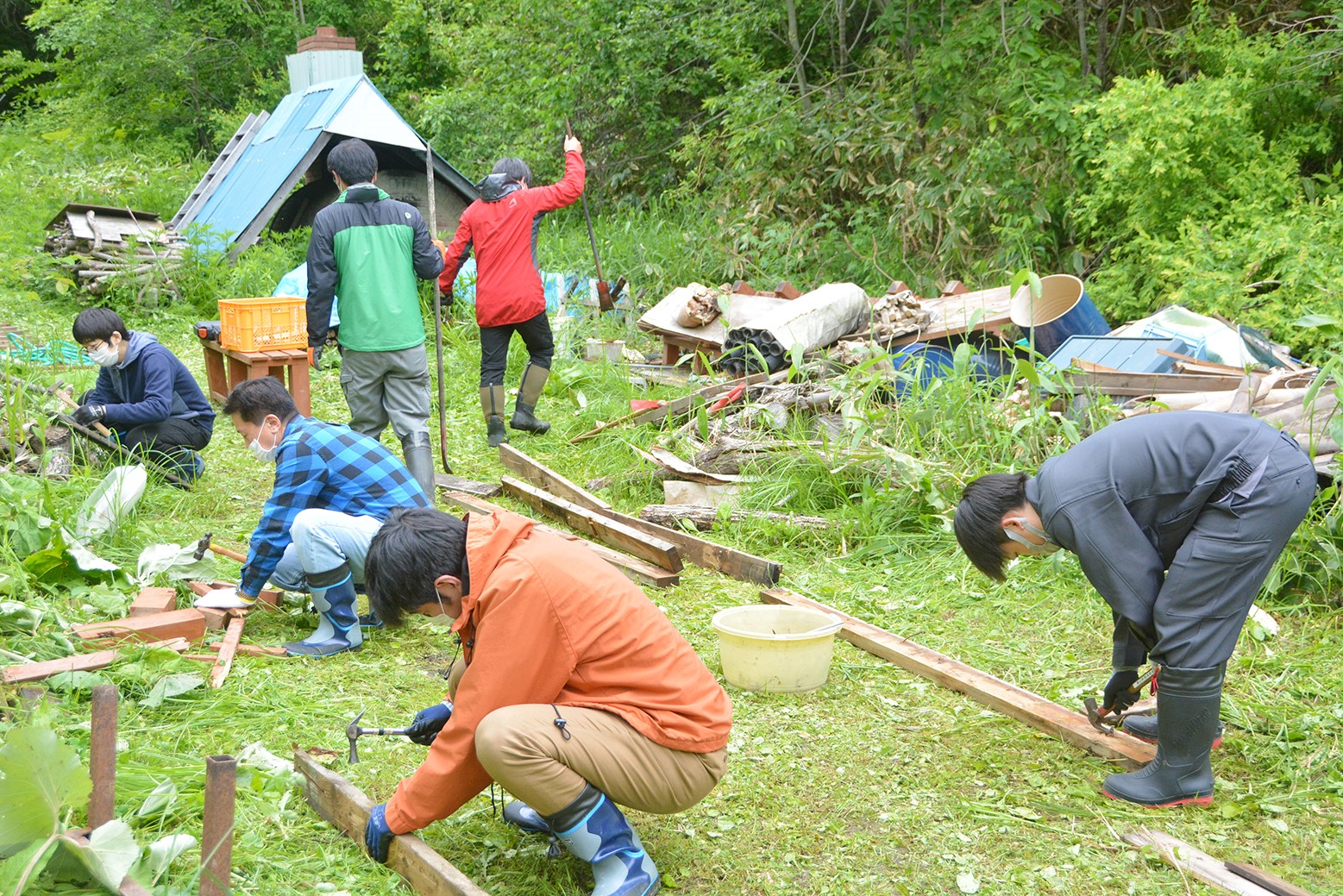 夏に向け里山の準備を＊ハサンベツ里山作業日